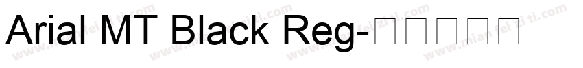 Arial MT Black Reg字体转换
